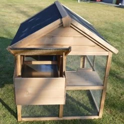 Poulailler Plymouth Toit Shingle Ouvrant 4 à 6 Poules Bois FSC Avec Extension Parc Grillagé 23 Poulailler Plymouth Toit Shingle Ouvrant 4 à 6 Poules Bois FSC Avec Extension Parc Grillagé -Poulailler Série Magasin poulailler bois fsc plymouth 2 4 poules pondoir ouvert 2