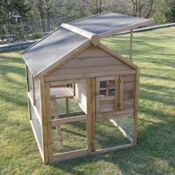 Poulailler Plymouth Toit Shingle Ouvrant 4 à 6 Poules Bois FSC 23 Poulailler Plymouth Toit Shingle Ouvrant 4 à 6 Poules Bois FSC -Poulailler Série Magasin poulailler bois fsc plymouth 2 4 poules toit ouvert