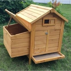 Poulailler Cémani S Toit Bois 2 Poules -Poulailler Série Magasin poulailler cemani s 2 poules profil ouvert