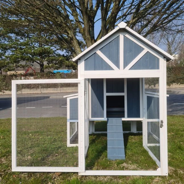 Poulailler Deluxe Bleu Toit Shingle Gris 10 à 12 Poules 5 Poulailler Deluxe Bleu Toit Shingle Gris 10 à 12 Poules – Image 3