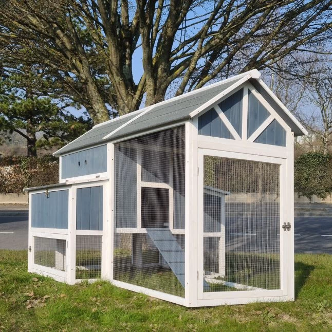 Poulailler Deluxe Bleu Toit Shingle Gris 10 à 12 Poules 3 Poulailler Deluxe Bleu Toit Shingle Gris 10 à 12 Poules