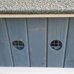 Poulailler Deluxe Bleu Toit Shingle Gris 10 à 12 Poules 26 Poulailler Deluxe Bleu Toit Shingle Gris 10 à 12 Poules -Poulailler Série Magasin poulailler deluxe 12 poules bleu zoom aerations