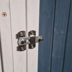 Poulailler Deluxe Bleu Toit Shingle Gris 10 à 12 Poules 25 Poulailler Deluxe Bleu Toit Shingle Gris 10 à 12 Poules -Poulailler Série Magasin poulailler deluxe 12 poules bleu zoom loquet porte