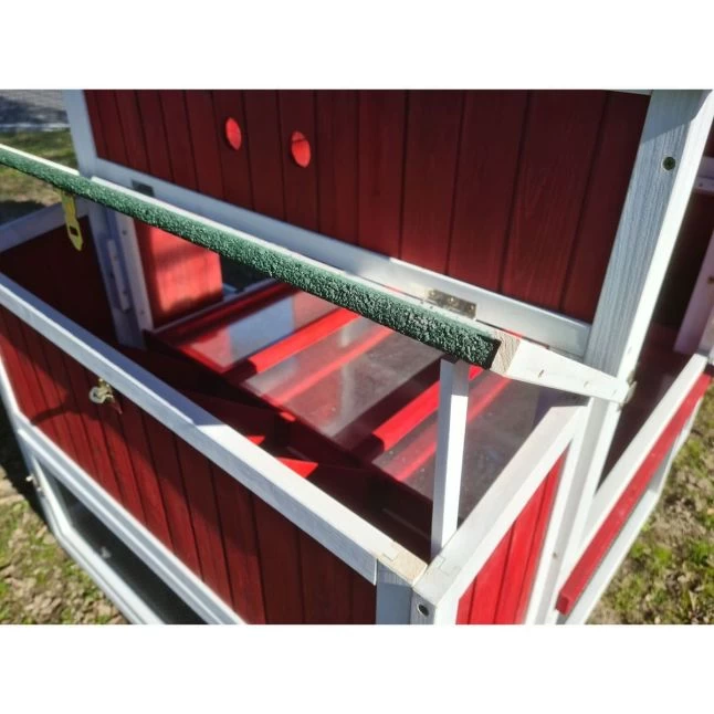 Poulailler Deluxe Rouge Toit Shingle Vert 10 à 12 Poules V3.0 10 Poulailler Deluxe Rouge Toit Shingle Vert 10 à 12 Poules V3.0 – Image 8