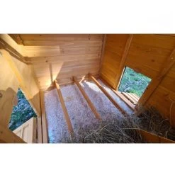 Poulailler Farmer XL Toit En Tôle Ouvrant 6 à 10 Poules Bois FSC 17 Poulailler Farmer XL Toit En Tôle Ouvrant 6 à 10 Poules Bois FSC -Poulailler Série Magasin poulailler farmer xl toit tole vue partie nuit