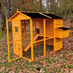 Poulailler Gaulois II Toit Shingle 6 à 10 Poules 19 Poulailler Gaulois II Toit Shingle 6 à 10 Poules -Poulailler Série Magasin poulailler gaulois ii toit shingle 4 8 poules vue face