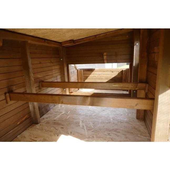 Poulailler Houdan XL Sur Pilotis Toit Shingle Noir 6 Poules Bois Epicéa 6 Poulailler Houdan XL Sur Pilotis Toit Shingle Noir 6 Poules Bois Epicéa – Image 5