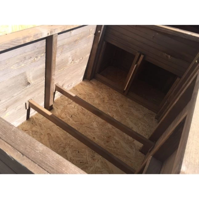 Poulailler Houdan XL Toit Shingle Noir 6 Poules Epicéa FSC 9 Poulailler Houdan XL Toit Shingle Noir 6 Poules Epicéa FSC – Image 7