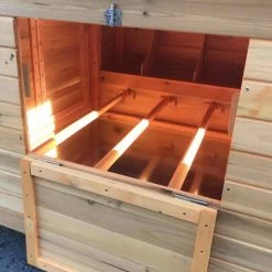 Poulailler Cémani XL Toit Shingle Noir 6 à 10 Poules 12 Poulailler Cémani XL Toit Shingle Noir 6 à 10 Poules -Poulailler Série Magasin poulailler landais toit noir interieur cote