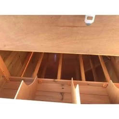 Poulailler Cémani XL Toit Shingle Noir 6 à 10 Poules 13 Poulailler Cémani XL Toit Shingle Noir 6 à 10 Poules -Poulailler Série Magasin poulailler landais toit noir interieur pondoir