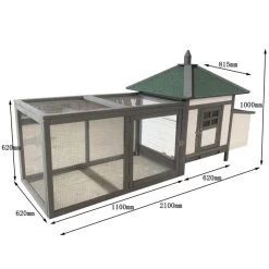 Liquidation - Poulailler Nankin Toit Shingle 2 à 4 Poules Bois FSC -Poulailler Série Magasin poulailler nankin 4 6 poules dimensions 1