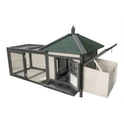 Liquidation - Poulailler Nankin Toit Shingle 2 à 4 Poules Bois FSC -Poulailler Série Magasin poulailler nankin 4 6 poules ouvert 1