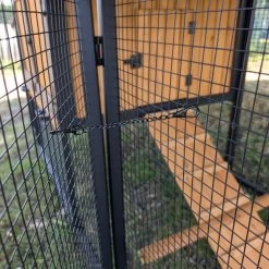 Poulailler Padoue Châssis Acier Toit Shingle 6 à 8 Poules Avec Parc Grillagé 20 Poulailler Padoue Châssis Acier Toit Shingle 6 à 8 Poules Avec Parc Grillagé -Poulailler Série Magasin poulailler padoue extension vue grillage