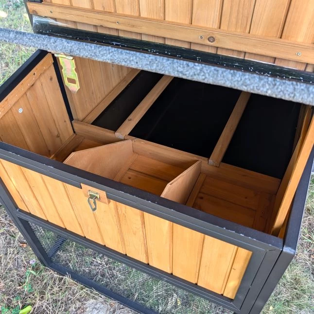 Poulailler Padoue Châssis Acier Toit Shingle 6 à 8 Poules Avec Parc Grillagé 9 Poulailler Padoue Châssis Acier Toit Shingle 6 à 8 Poules Avec Parc Grillagé – Image 7