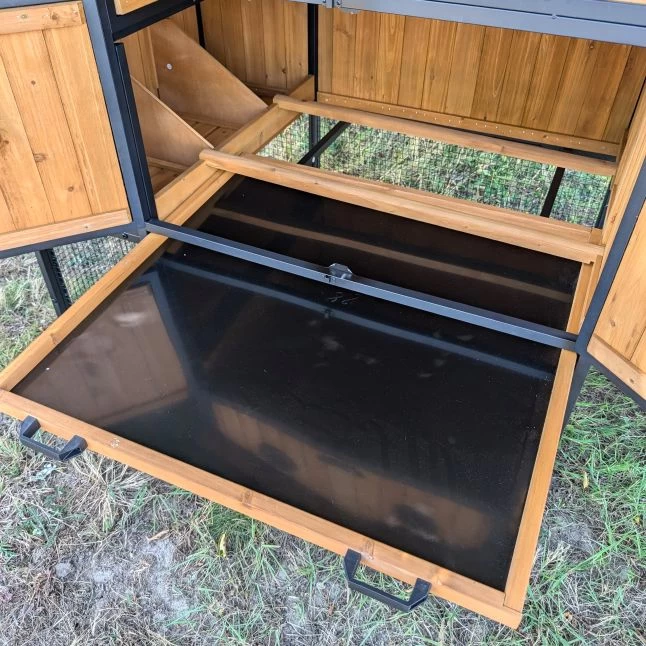 Poulailler Padoue Châssis Acier Toit Shingle 6 à 8 Poules Avec Parc Grillagé 7 Poulailler Padoue Châssis Acier Toit Shingle 6 à 8 Poules Avec Parc Grillagé – Image 5