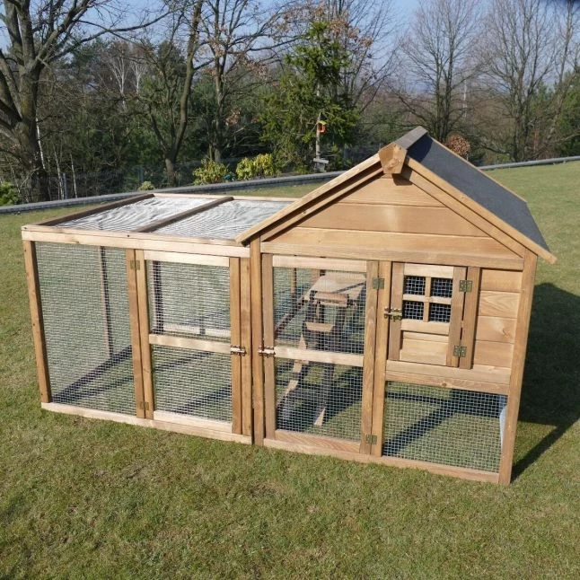 Poulailler Plymouth Toit Shingle Ouvrant 4 à 6 Poules Bois FSC Avec Extension Parc Grillagé 3 Poulailler Plymouth Toit Shingle Ouvrant 4 à 6 Poules Bois FSC Avec Extension Parc Grillagé