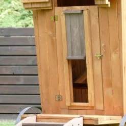 Poulailler Roulotte Toit Tôle 6 à 10 Poules Mobile 25 Poulailler Roulotte Toit Tôle 6 à 10 Poules Mobile -Poulailler Série Magasin poulailler roulotte details porte fermee