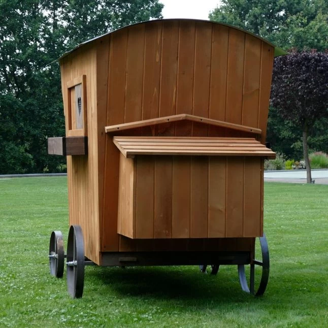 Poulailler Roulotte Toit Tôle 6 à 10 Poules Mobile 8 Poulailler Roulotte Toit Tôle 6 à 10 Poules Mobile – Image 6