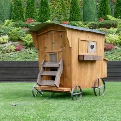 Poulailler Roulotte Toit Tôle 6 à 10 Poules Mobile 18 Poulailler Roulotte Toit Tôle 6 à 10 Poules Mobile -Poulailler Série Magasin poulailler roulotte ferme