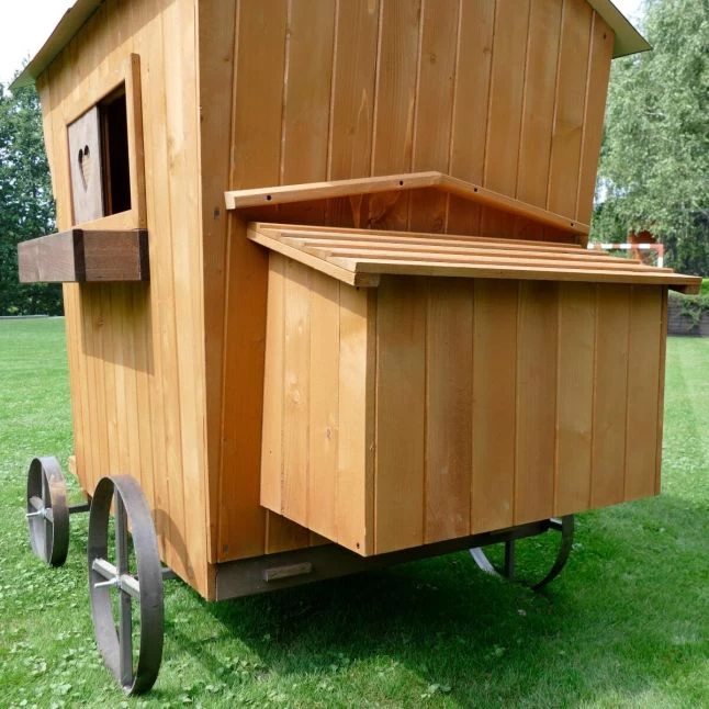 Poulailler Roulotte Toit Tôle 6 à 10 Poules Mobile 9 Poulailler Roulotte Toit Tôle 6 à 10 Poules Mobile – Image 7