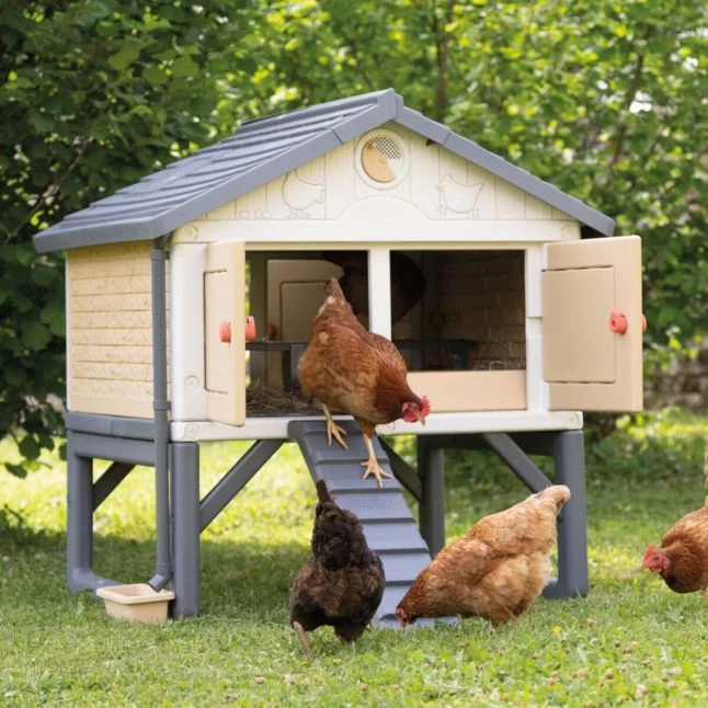 Poulailler Made In Jura Plastique 4 à 5 Poules - Smoby 3 Poulailler Made In Jura Plastique 4 à 5 Poules - Smoby