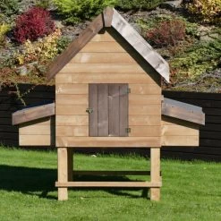 Poulailler Suisse XL Toit Shingle 8 à 10 Poules Bois Epicéa 22 Poulailler Suisse XL Toit Shingle 8 à 10 Poules Bois Epicéa -Poulailler Série Magasin poulailler suisse epicea face arriere