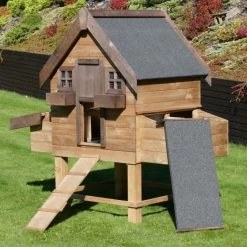 Poulailler Suisse XL Toit Shingle 8 à 10 Poules Bois Epicéa 19 Poulailler Suisse XL Toit Shingle 8 à 10 Poules Bois Epicéa -Poulailler Série Magasin poulailler suisse epicea profil tout ouvert