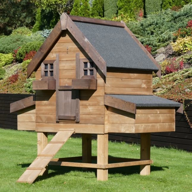 Poulailler Suisse XL Toit Shingle 8 à 10 Poules Bois Epicéa 3 Poulailler Suisse XL Toit Shingle 8 à 10 Poules Bois Epicéa