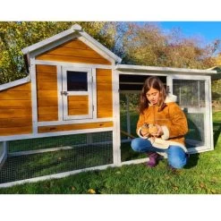 Poulailler Toit Renforcé M Toit Plastique 6 à 8 Poules 36 Poulailler Toit Renforcé M Toit Plastique 6 à 8 Poules -Poulailler Série Magasin poulailler toit renforce 6 a 8 poules ensemble