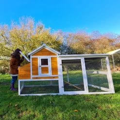 Poulailler Toit Renforcé M Toit Plastique 6 à 8 Poules 37 Poulailler Toit Renforcé M Toit Plastique 6 à 8 Poules -Poulailler Série Magasin poulailler toit renforce 6 a 8 poules pondoir toit separe
