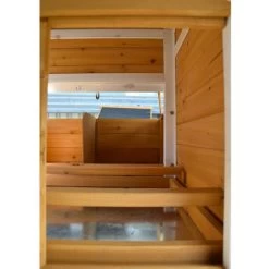 Poulailler Toit Renforcé S Toit Plastique 4 à 6 Poules 21 Poulailler Toit Renforcé S Toit Plastique 4 à 6 Poules -Poulailler Série Magasin poulailler toit renforce s vue interieur