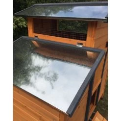 Poulailler Farmer L Toit En Tôle Ouvrant 4 à 6 Poules Bois FSC -Poulailler Série Magasin poulailler farmer detail toit aeration