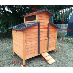 Poulailler Farmer L Toit En Tôle Ouvrant 4 à 6 Poules Bois FSC -Poulailler Série Magasin poulailler farmer l bois fsc dimensions 1