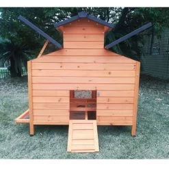 Poulailler Farmer L Toit En Tôle Ouvrant 4 à 6 Poules Bois FSC -Poulailler Série Magasin poulailler farmer l bois fsc ouvert vue face 1