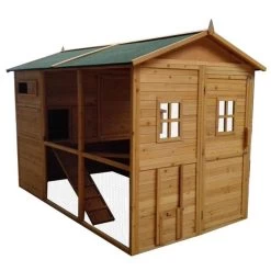 Poulailler Gournay Toit Shingle 10 à 12 Poules 16 Poulailler Gournay Toit Shingle 10 à 12 Poules -Poulailler Série Magasin poulailler gournay 10 a 12 poules toit shingle vue profil avant 1