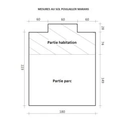 Poulailler Marans Toit Shingle 15 à 18 Poules 22 Poulailler Marans Toit Shingle 15 à 18 Poules -Poulailler Série Magasin poulailler marans plan