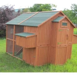 Poulailler Marans Toit Shingle 15 à 18 Poules 15 Poulailler Marans Toit Shingle 15 à 18 Poules -Poulailler Série Magasin poulailler marans vue cote arriere