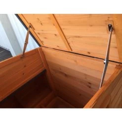 Poulailler Sussex XL Toit Shingle Noir Ouvrant 6 à 10 Poules Bois FSC 34 Poulailler Sussex XL Toit Shingle Noir Ouvrant 6 à 10 Poules Bois FSC -Poulailler Série Magasin poulailler sussex vue toit ouvert