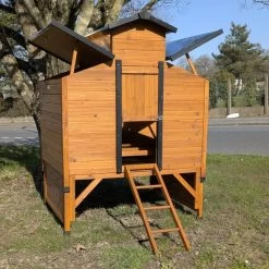 Poulailler Farmer XL Toit Tôle Ouvrant 6 à 10 Poules Bois FSC Avec Rehausse 15 Poulailler Farmer XL Toit Tôle Ouvrant 6 à 10 Poules Bois FSC Avec Rehausse -Poulailler Série Magasin poulialler farmer avec rehausse ouvert 1