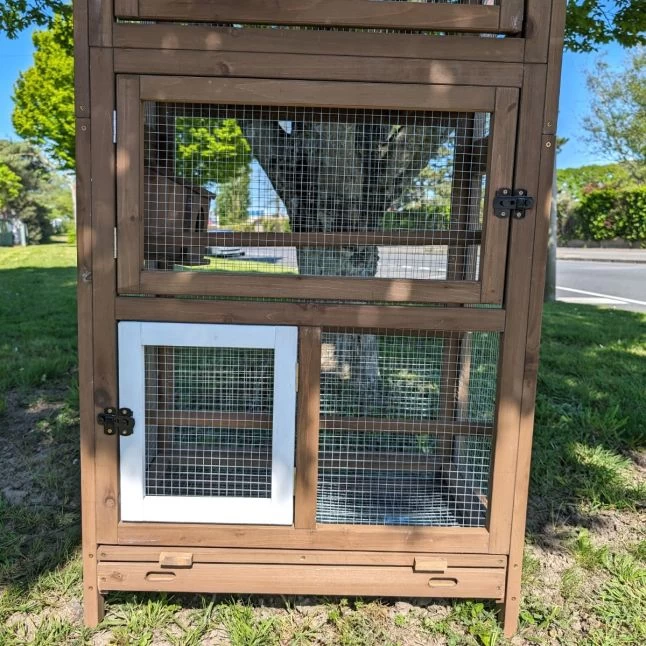 Volière Pour Oiseaux En Bois Double Toit Shingle 8 Volière Pour Oiseaux En Bois Double Toit Shingle – Image 6