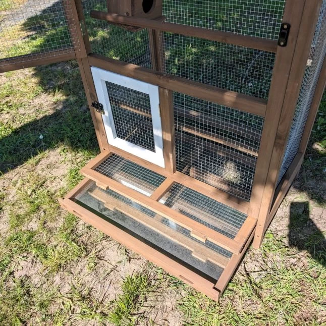 Volière Pour Oiseaux En Bois Double Toit Shingle 15 Volière Pour Oiseaux En Bois Double Toit Shingle – Image 13