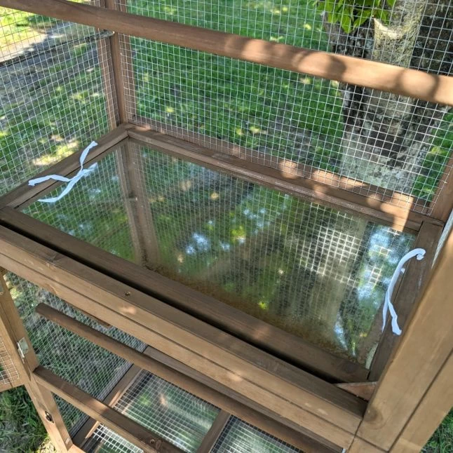 Volière Pour Oiseaux En Bois Double Toit Shingle 13 Volière Pour Oiseaux En Bois Double Toit Shingle – Image 11