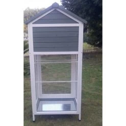 Volière Oiseaux En Bois Avec Toit Shingle Inséparable Bleue Et Blanche 15 Volière Oiseaux En Bois Avec Toit Shingle Inséparable Bleue Et Blanche -Poulailler Série Magasin voliere inseparable 3